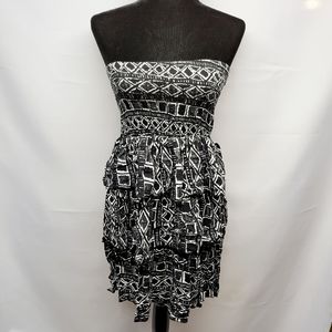 Self Esteem Tiered Bandeau Dress